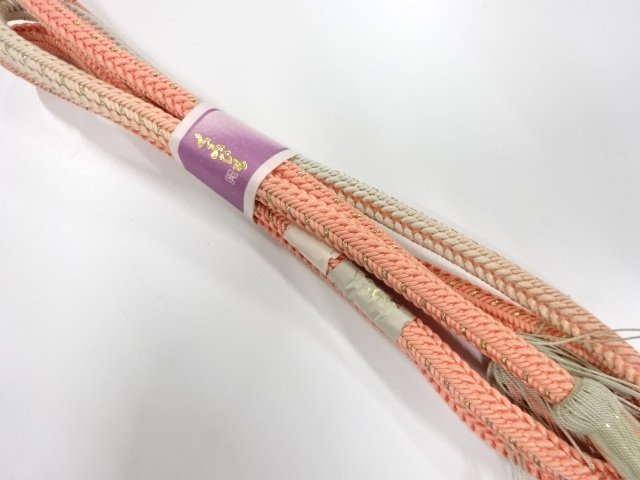 未使用品　正絹　撚り房　手組帯締め